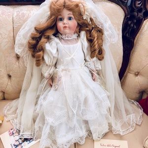 Vintage Porcelain doll/bride Global Art Germany